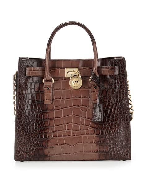 silver alligator michael kors satchel|Women's Silver Designer Handbags .